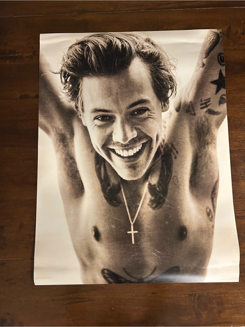 Harry Styles Portrait Home Art Poster by uriotis90 size 18”x24”
